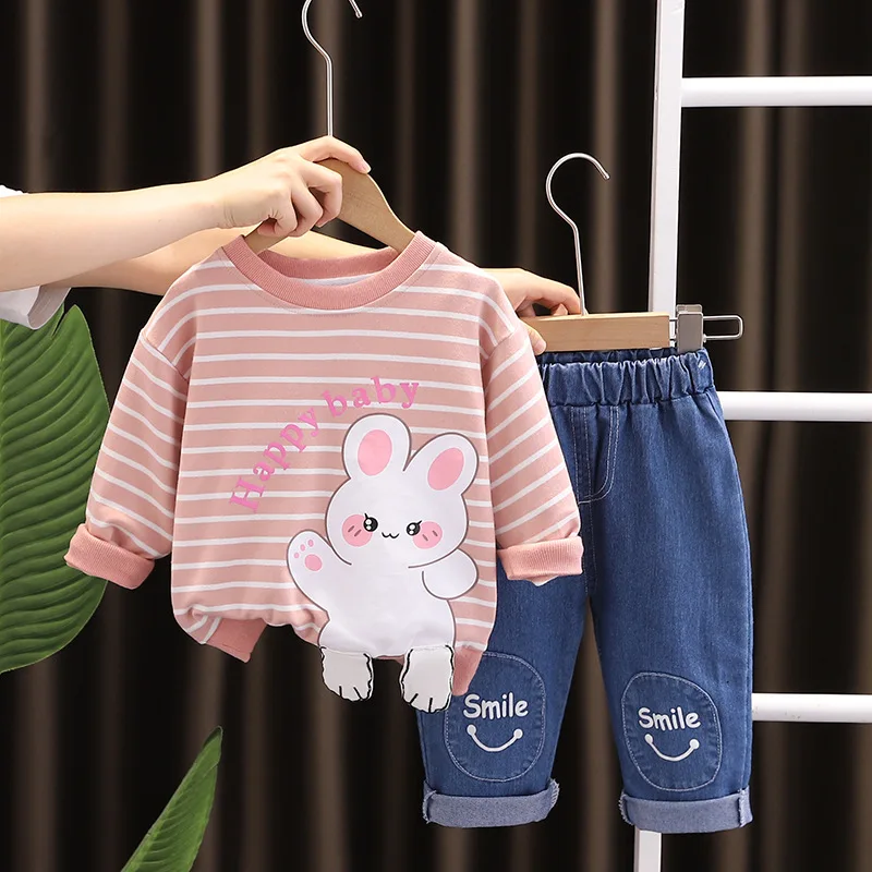 Spring Autumn Baby Gir Clothes 12 to 24 Months Cartoon Long Sleeve T-shirts and Jeans 2PCS Boys Outfits Kids Brand Clothing Set
Spring Autumn Baby Gir Clothes 12 to 24 Months Cartoon Long Sleeve T-shirts and Jeans 2PCS Boys Outfits Kids Brand Clothing Set