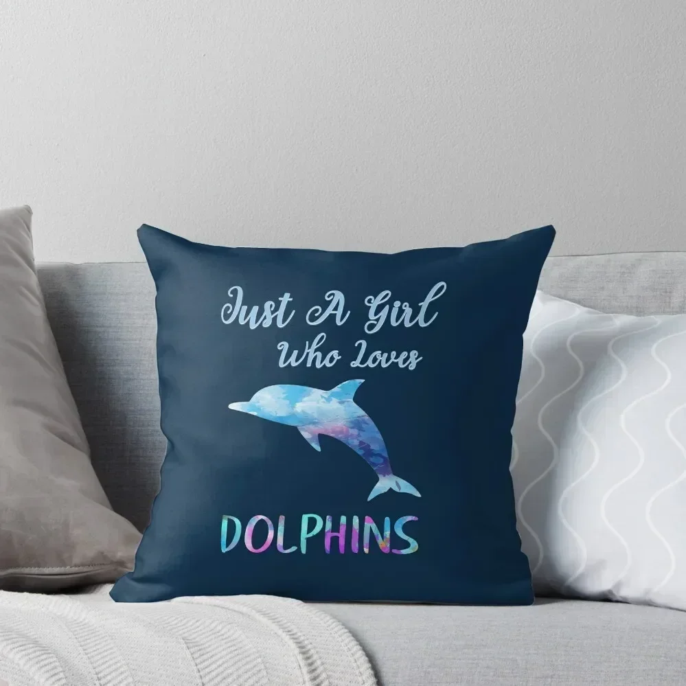 Just A Girl Who Loves Dolphins Rainbow Watercolor Cute Dolphin Design Throw Pillow Luxury Cushion Cover pillow
Just A Girl Who Loves Dolphins Rainbow Watercolor Cute Dolphin Design Throw Pillow Luxury Cushion Cover pillow