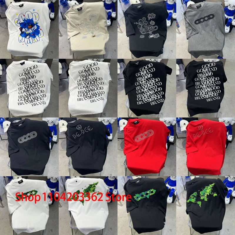 25SS новые модные брендовые футболки хорошего бренда для мужчин и женщин, пары, свободная повседневная уличная одежда с коротким рукавом, футболка с настоящим изображением
25SS новые модные брендовые футболки хорошего бренда для мужчин и женщин, пары, свободная повседневная уличная одежда с коротким рукавом, футболка с настоящим изображением