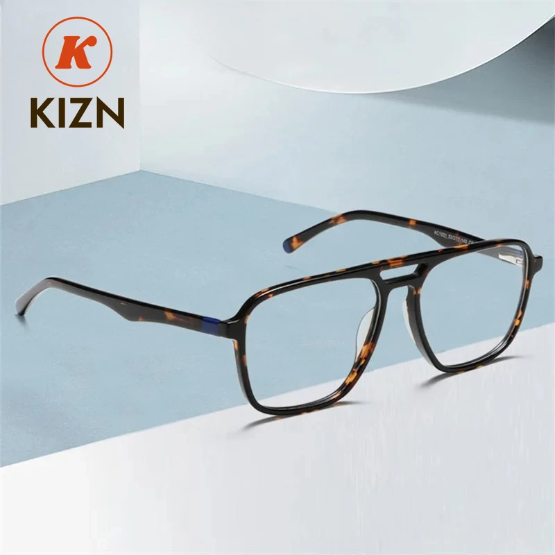 KIZN Men Retro Glasses Frame Fashion Designer Double Bridge Prescription Eyeglass TR90 Light Flexible Optical Eyeglasses
KIZN Men Retro Glasses Frame Fashion Designer Double Bridge Prescription Eyeglass TR90 Light Flexible Optical Eyeglasses