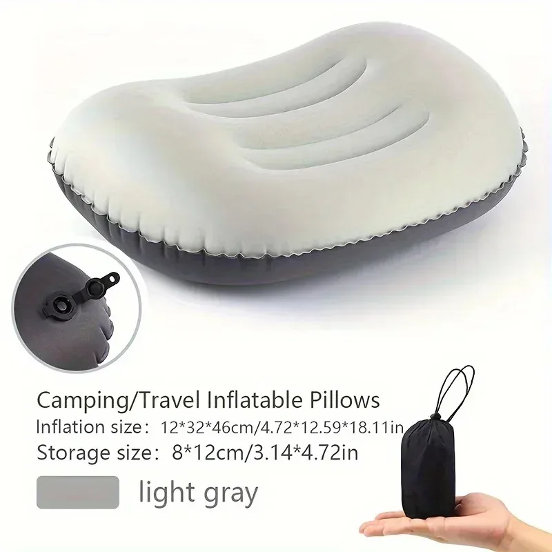Camping Pillow with Ultralight Inflatable Pillow for Neck Lumbar Support Upgrade Backpacking Pillow
Camping Pillow with Ultralight Inflatable Pillow for Neck Lumbar Support Upgrade Backpacking Pillow