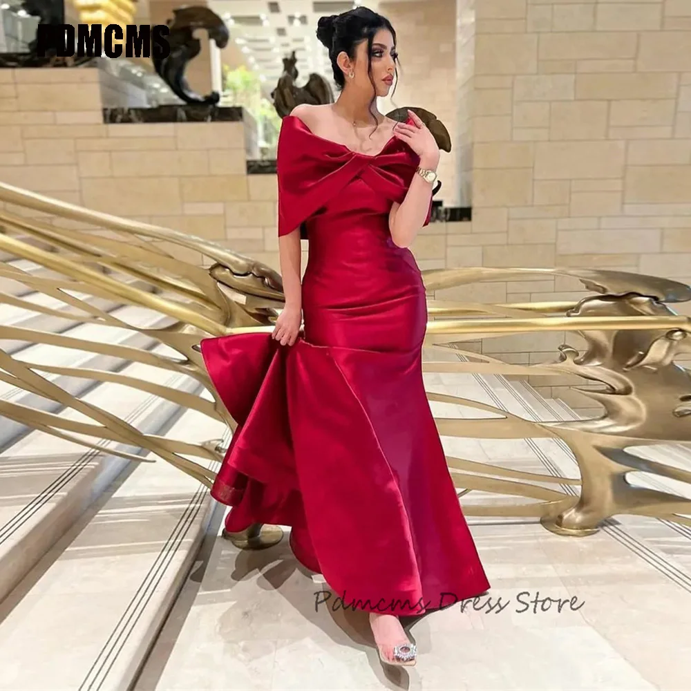 PDMCMS Formal Prom Dresses Red Mermaid Elegant Satin Evening Dress For Women Off Shoulder Floor Length Party Gowns Custom Size
PDMCMS Formal Prom Dresses Red Mermaid Elegant Satin Evening Dress For Women Off Shoulder Floor Length Party Gowns Custom Size