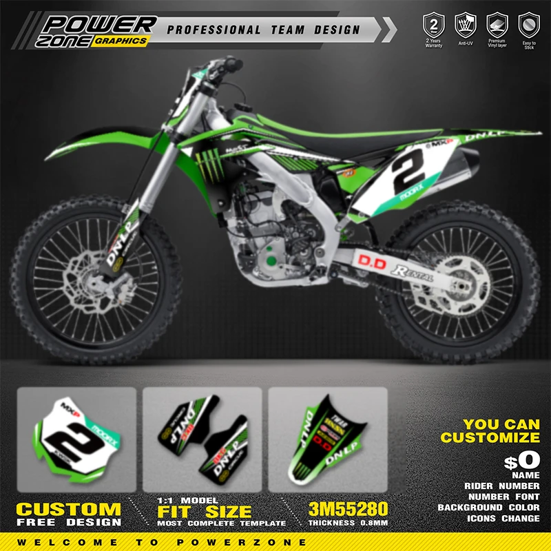 PowerZone Custom Team Graphics Decals Stickers Kit For kawasaki KXF250 2013 2014 2015 2016 KX250F Protector Sticker Customize 04 
PowerZone Custom Team Graphics Decals Stickers Kit For kawasaki KXF250 2013 2014 2015 2016 KX250F Protector Sticker Customize 04