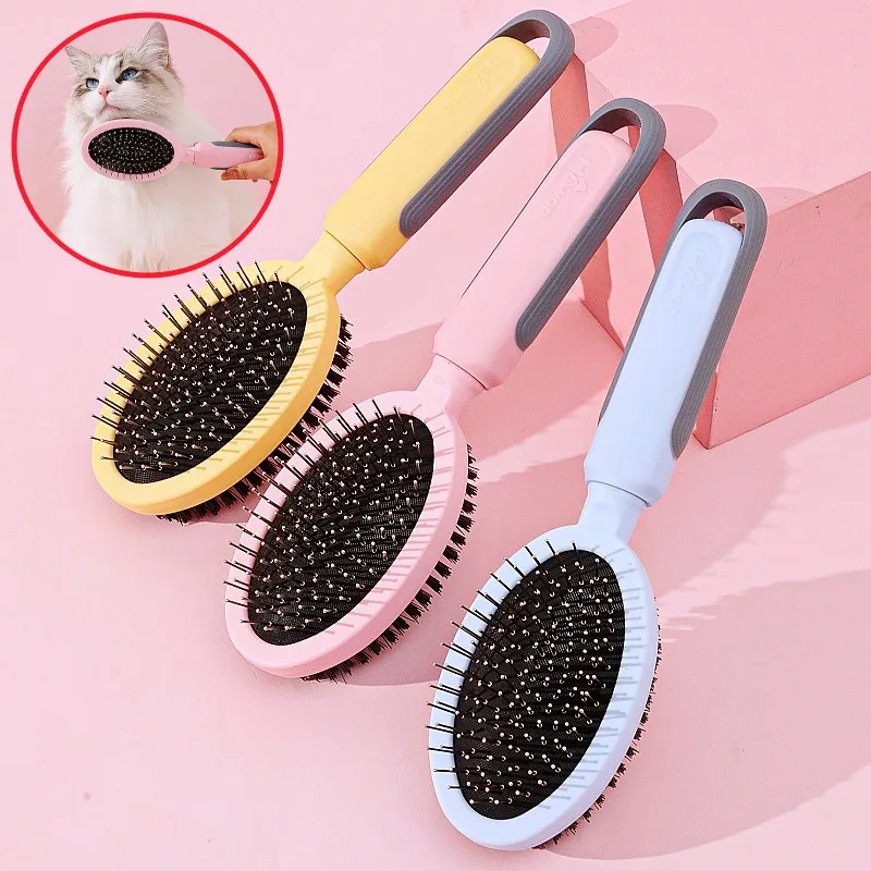 Dog Comb Pet Hair Remover Double-sided Dogs Brush Massage Cat Brush Dog Grooming Pet Hair Brushes Stainless Steel Combs for Dogs
Dog Comb Pet Hair Remover Double-sided Dogs Brush Massage Cat Brush Dog Grooming Pet Hair Brushes Stainless Steel Combs for Dogs