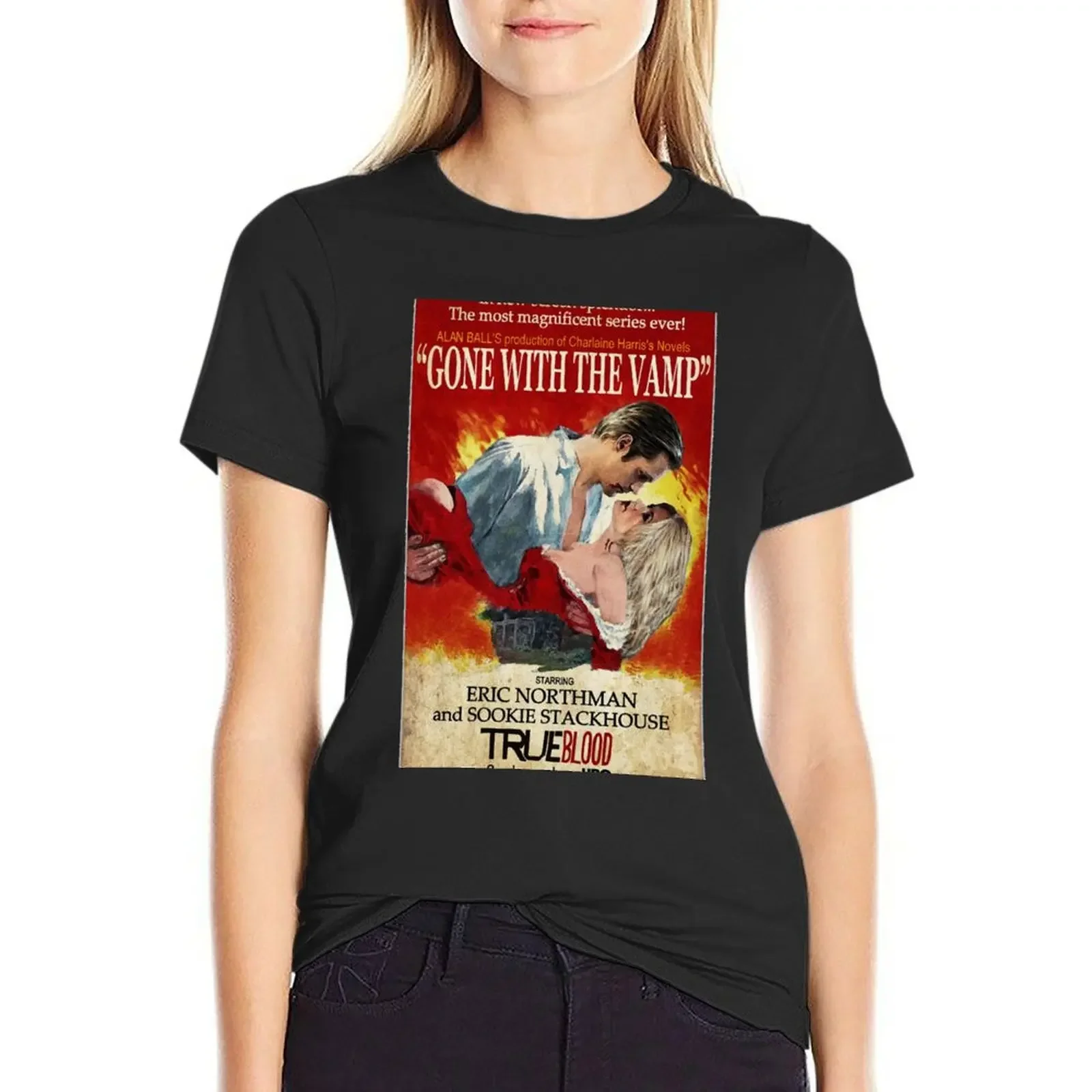 True Blood - Gone With the Vamp (Eric and Sookie) T-Shirt plus size tops tees animal print shirt for girls Women t shirt
True Blood - Gone With the Vamp (Eric and Sookie) T-Shirt plus size tops tees animal print shirt for girls Women t shirt