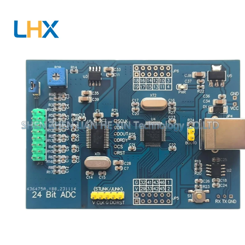 ADS1256 + STM32F103C8T6 High Precision Acquisition Module with 8 Channels 24-bit ADC/USB Serial Port Data
ADS1256 + STM32F103C8T6 High Precision Acquisition Module with 8 Channels 24-bit ADC/USB Serial Port Data