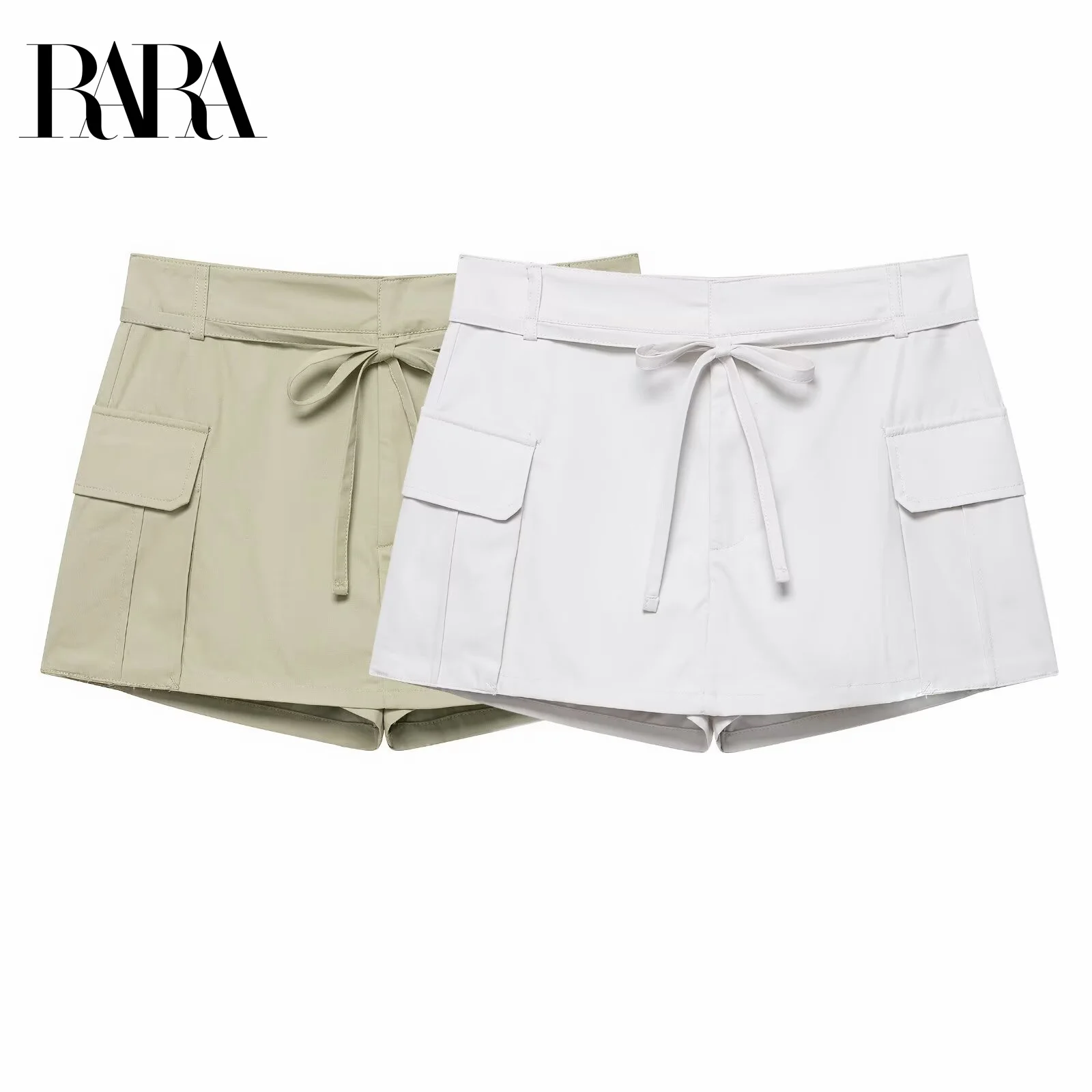 RARA2025 Womens Summer New Style Tie Belt Decorated Casual Fashion Mini A Line Cargo Style Skort
RARA2025 Womens Summer New Style Tie Belt Decorated Casual Fashion Mini A Line Cargo Style Skort