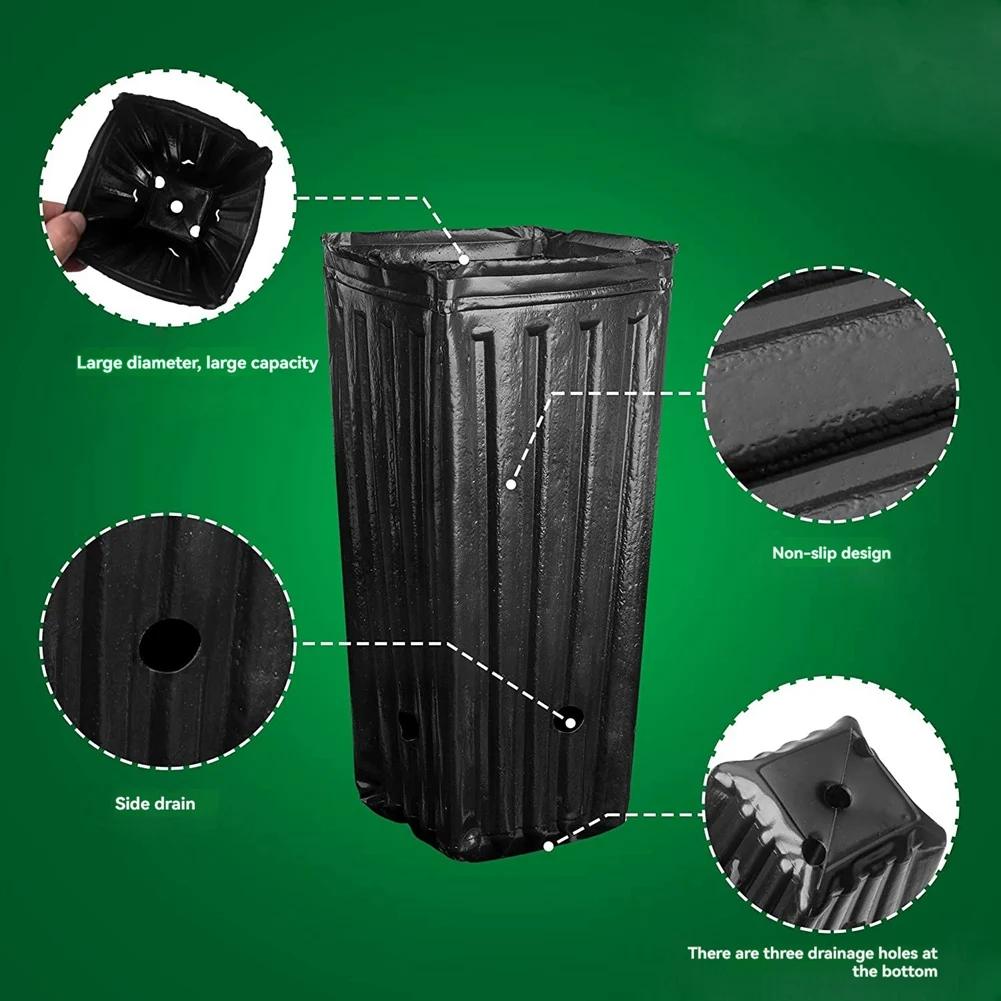 ABZS 20 шт. высокие горшки для деревьев, глубокие детские горшки, 7,8-дюймовые высокие горшки-контейнеры для рассады цветов и растений для внутреннего и наружного сада
ABZS 20 шт. высокие горшки для деревьев, глубокие детские горшки, 7,8-дюймовые высокие горшки-контейнеры для рассады цветов и растений для внутреннего и наружного сада