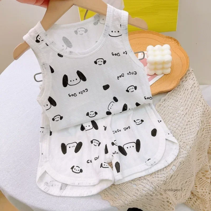 2PC Summer Vest Boys Sets Cotton Tops+shorts Animal Cartoon Dinosaur Children's Kids Toddler Girls Suit
2PC Summer Vest Boys Sets Cotton Tops+shorts Animal Cartoon Dinosaur Children's Kids Toddler Girls Suit