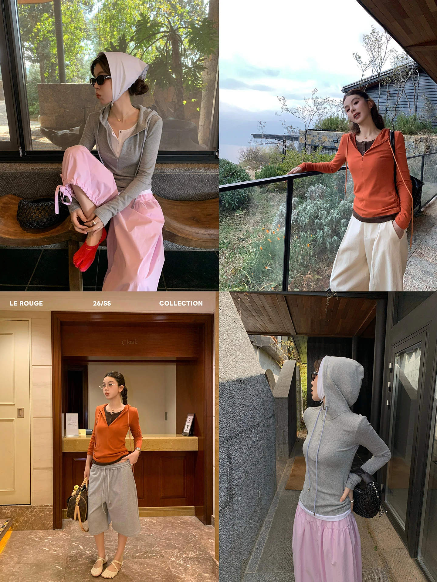 Le Rouge Zhou Meimei Fashionable Hooded Zipper Drawstring Long Sleeve Color Block Layering Top False Two-Piece Color T-...
Le Rouge Zhou Meimei Fashionable Hooded Zipper Drawstring Long Sleeve Color Block Layering Top False Two-Piece Color T-...
