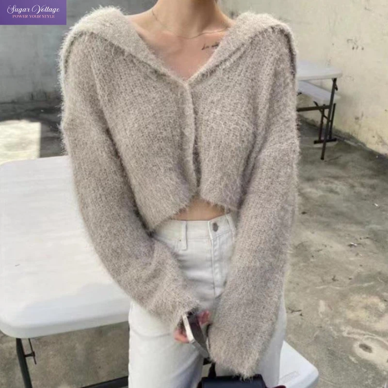Korean French Style Cardigan Women 2025 Fall Winter Soft Knit Short Sweater Coat Long Sleeve Solid Color Elegant Casual Y2K Top
Korean French Style Cardigan Women 2025 Fall Winter Soft Knit Short Sweater Coat Long Sleeve Solid Color Elegant Casual Y2K Top