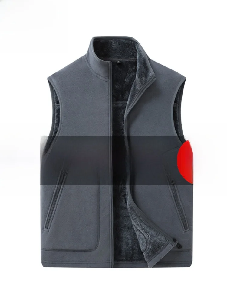 Мужской утепленный двусторонний флисовый жилет Paul: городская модная верхняя одежда из полиэстера на молнии для папы и дедушки
Мужской утепленный двусторонний флисовый жилет Paul: городская модная верхняя одежда из полиэстера на молнии для папы и дедушки