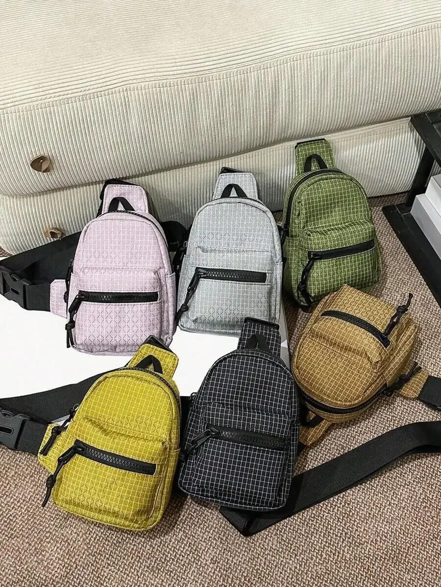 Mini Chest Bag Plaid Pattern Casual Street Waist Pack Outdoor Hiking Phone Pouch
Mini Chest Bag Plaid Pattern Casual Street Waist Pack Outdoor Hiking Phone Pouch