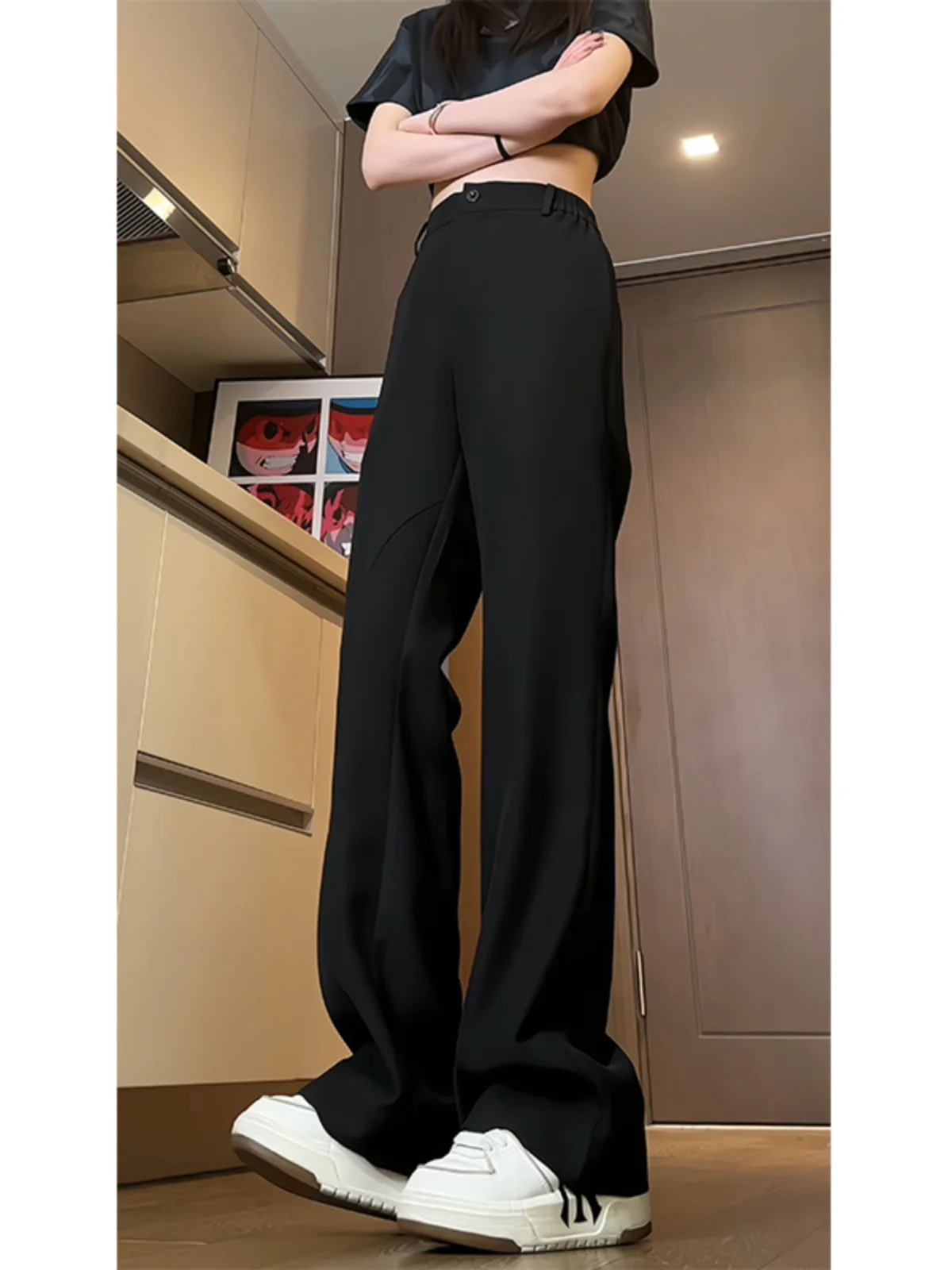 Bla Men's Wide Leg Pants Spring Autumn Sle Drapey High Waist Straight Leg Suit Trousers Casual Long Pants Faion Sensation
Bla Men's Wide Leg Pants Spring Autumn Sle Drapey High Waist Straight Leg Suit Trousers Casual Long Pants Faion Sensation