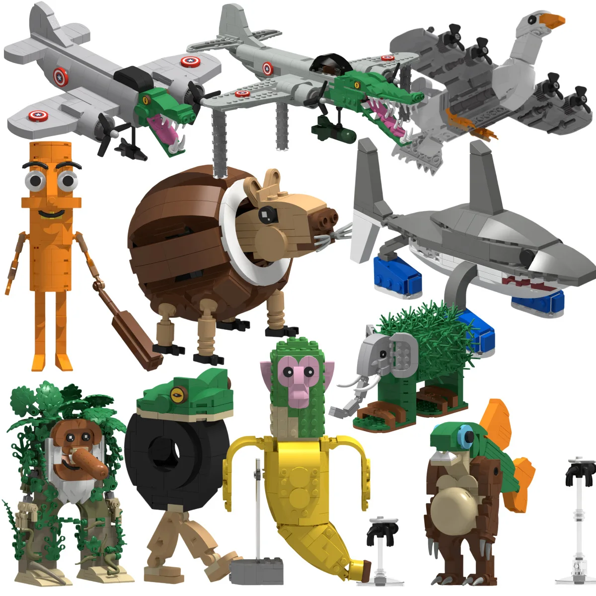 Tung Tung Tung Sahur Blocks Игрушка Tralalero Tralala Акула Игрушка Строительные блоки Lirili Larila Игрушка Bombardiro Crocodilo Block Подарок
Tung Tung Tung Sahur Blocks Игрушка Tralalero Tralala Акула Игрушка Строительные блоки Lirili Larila Игрушка Bombardiro Crocodilo Block Подарок