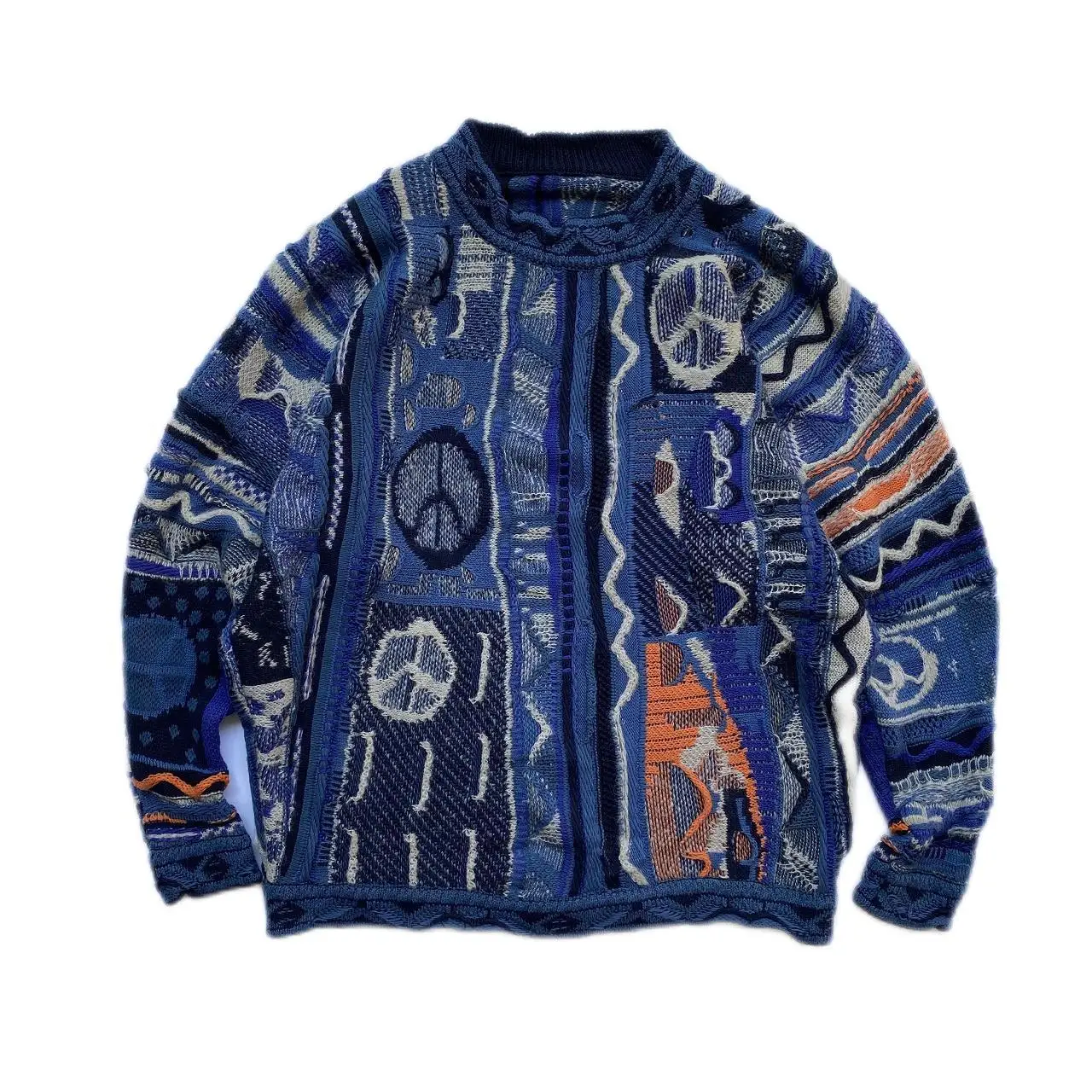 Autumn Winter Pullover Sweater for Men and Women Patchwork Knitted Black Blue Sweaters
Autumn Winter Pullover Sweater for Men and Women Patchwork Knitted Black Blue Sweaters