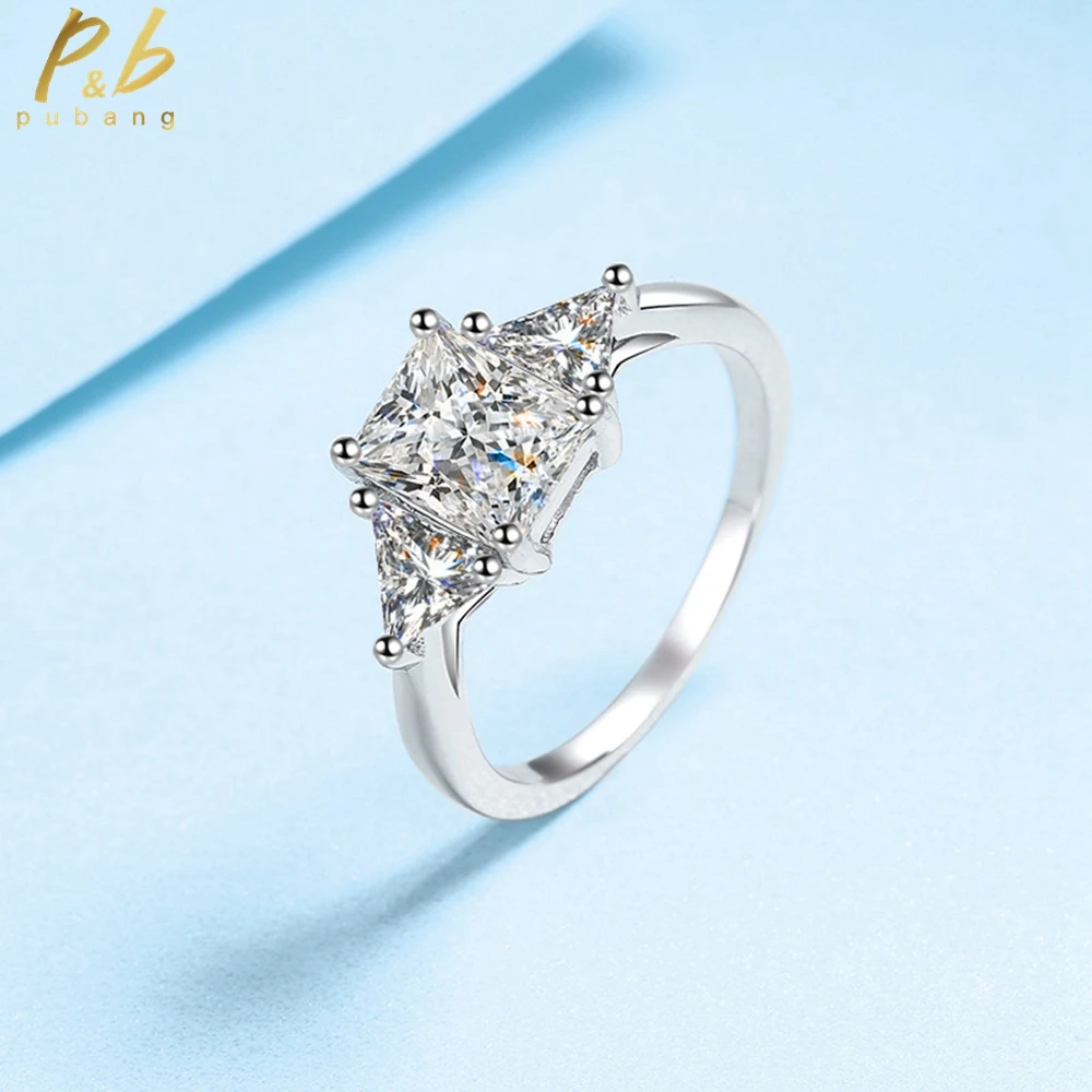 PuBang Fine Jewelry Solid 925 Sterling Silver 18K White Gold Moissanite Luxury Diamond Ring for Women Wedding Gift Free Shipping
PuBang Fine Jewelry Solid 925 Sterling Silver 18K White Gold Moissanite Luxury Diamond Ring for Women Wedding Gift Free Shipping