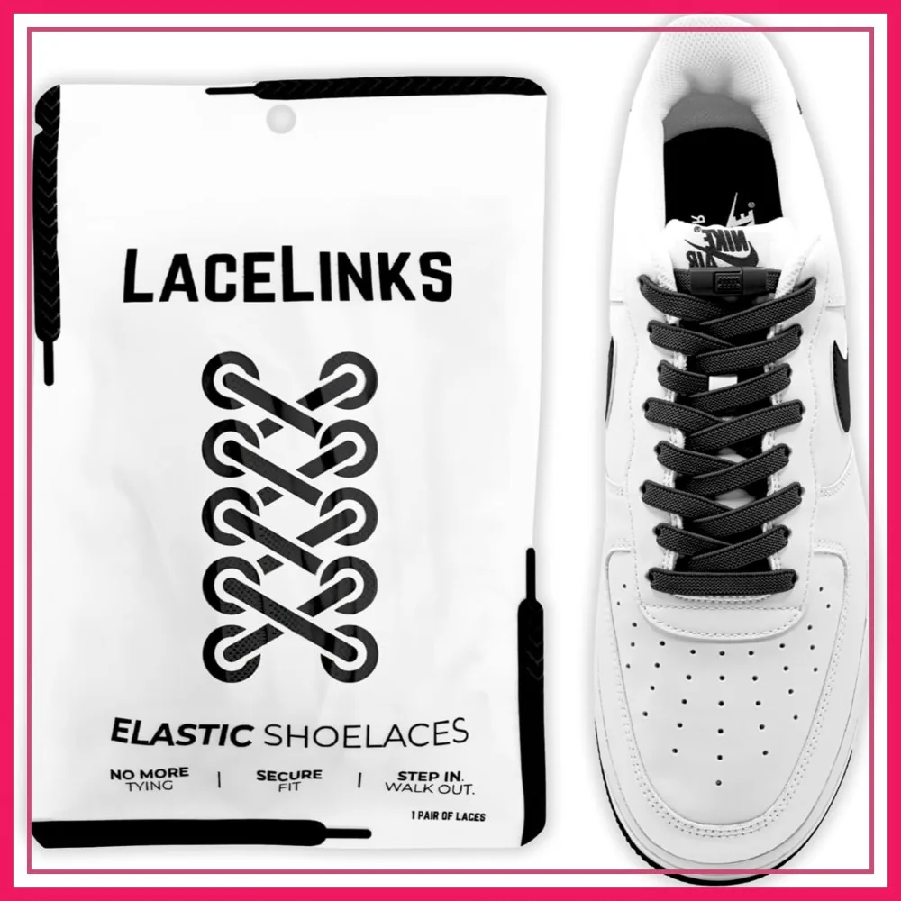 Elastic No Tie Shoe Laces – Quick Lock Stretchy Shoelaces for Adults & Kids, Sneakers, Running and Casual Shoes
Elastic No Tie Shoe Laces – Quick Lock Stretchy Shoelaces for Adults & Kids, Sneakers, Running and Casual Shoes