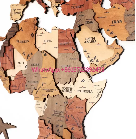 Solid wood world map travel Nordic living room background wall decoration large decorative paintings office school 3D stereo.
Solid wood world map travel Nordic living room background wall decoration large decorative paintings office school 3D stereo.
