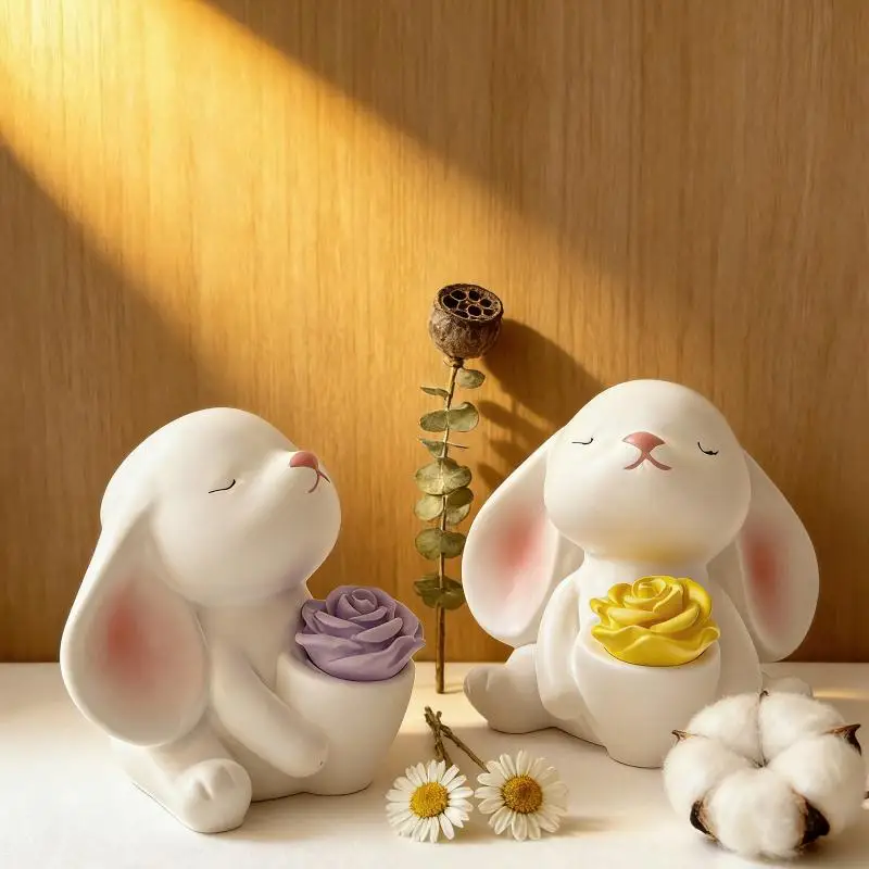Cute 3D Rabbit Silicone Mold Bunny Aromatherapy Cup Gypsum Candle Mold Easter DIY Craft Moulds Reusable Handmade Tool Home Decor
Cute 3D Rabbit Silicone Mold Bunny Aromatherapy Cup Gypsum Candle Mold Easter DIY Craft Moulds Reusable Handmade Tool Home Decor