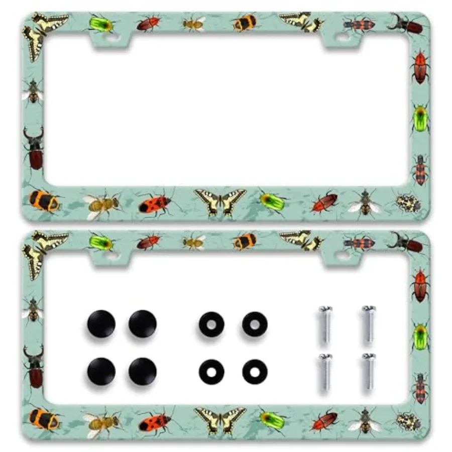 2-Pack Personalized License Plate Frame Butterfly Moth Beetle Stainless Steel Accessory License Plate Holder Funny Car Decorati
2-Pack Personalized License Plate Frame Butterfly Moth Beetle Stainless Steel Accessory License Plate Holder Funny Car Decorati