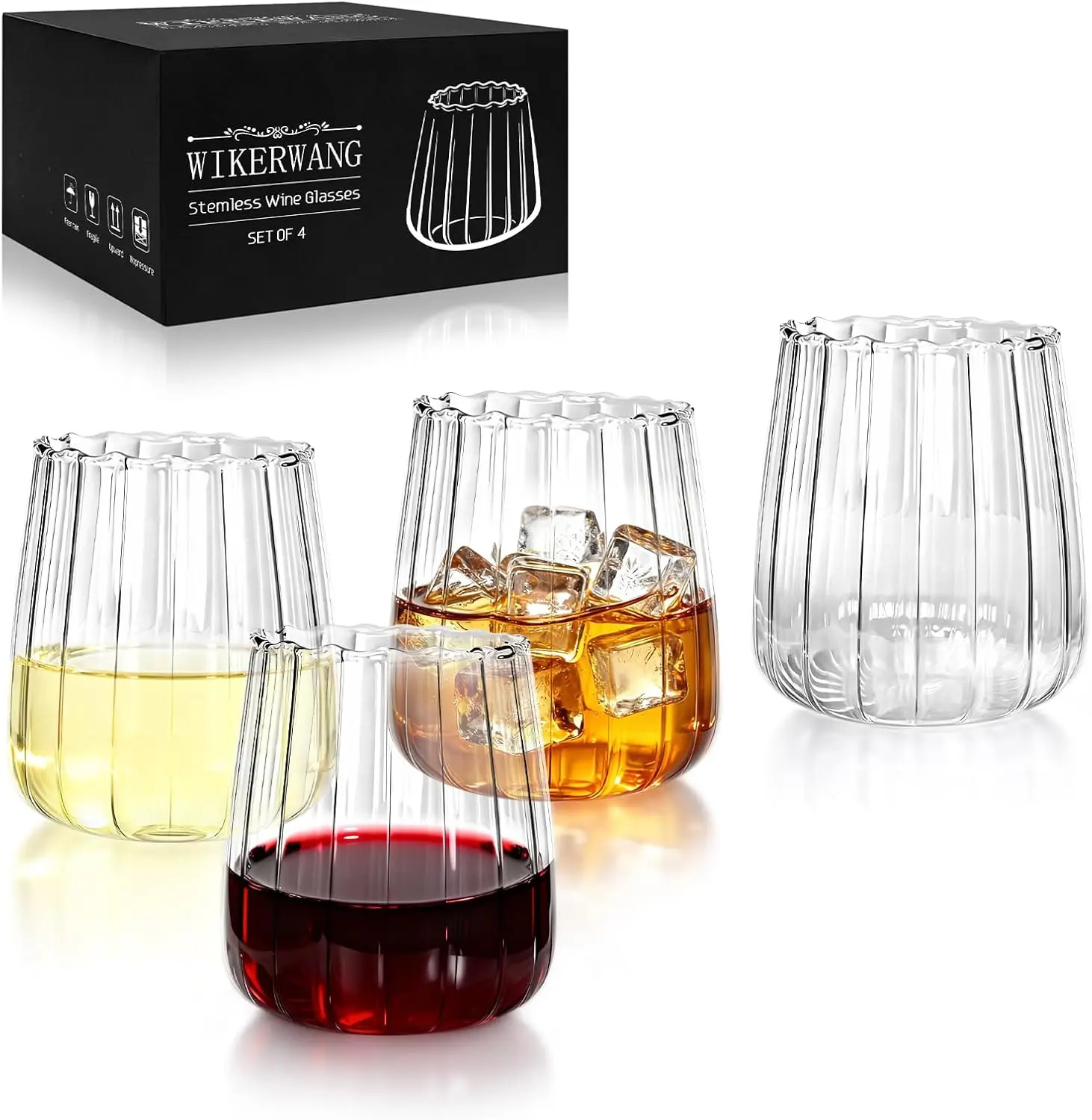 Набор из 4 бокалов для вина без ножки, 500 мл, ручной выдувки, из прозрачного хрусталя, для красного и белого вина, для ежедневного использования, без свинца, можно мыть в посудомоечной машине
Набор из 4 бокалов для вина без ножки, 500 мл, ручной выдувки, из прозрачного хрусталя, для красного и белого вина, для ежедневного использования, без свинца, можно мыть в посудомоечной машине