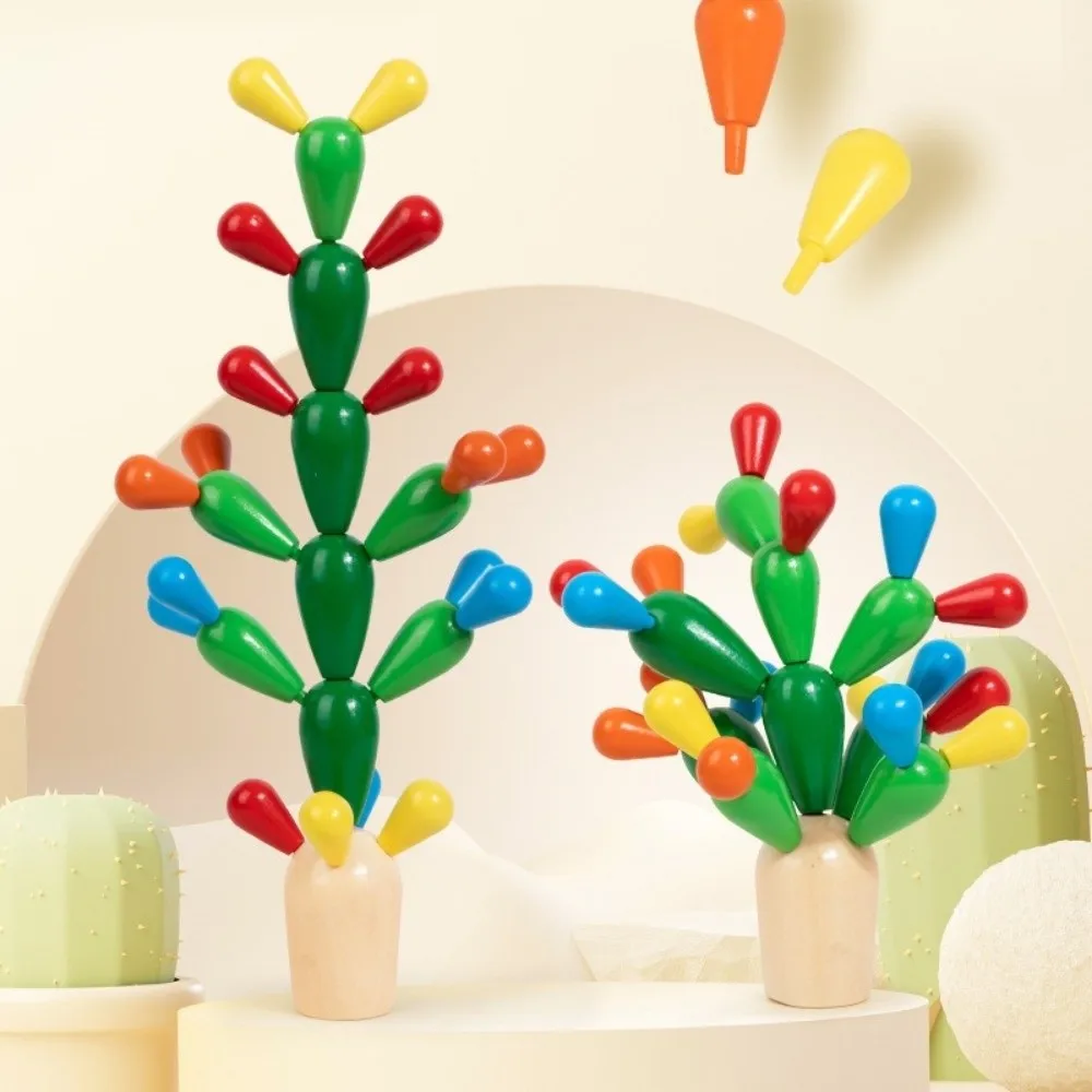 Creative Colorful Cactus Wood Blocks Real Wood Drop-resistant Puzzle Building Cactus Puzzle Kindergarten Toys
Creative Colorful Cactus Wood Blocks Real Wood Drop-resistant Puzzle Building Cactus Puzzle Kindergarten Toys