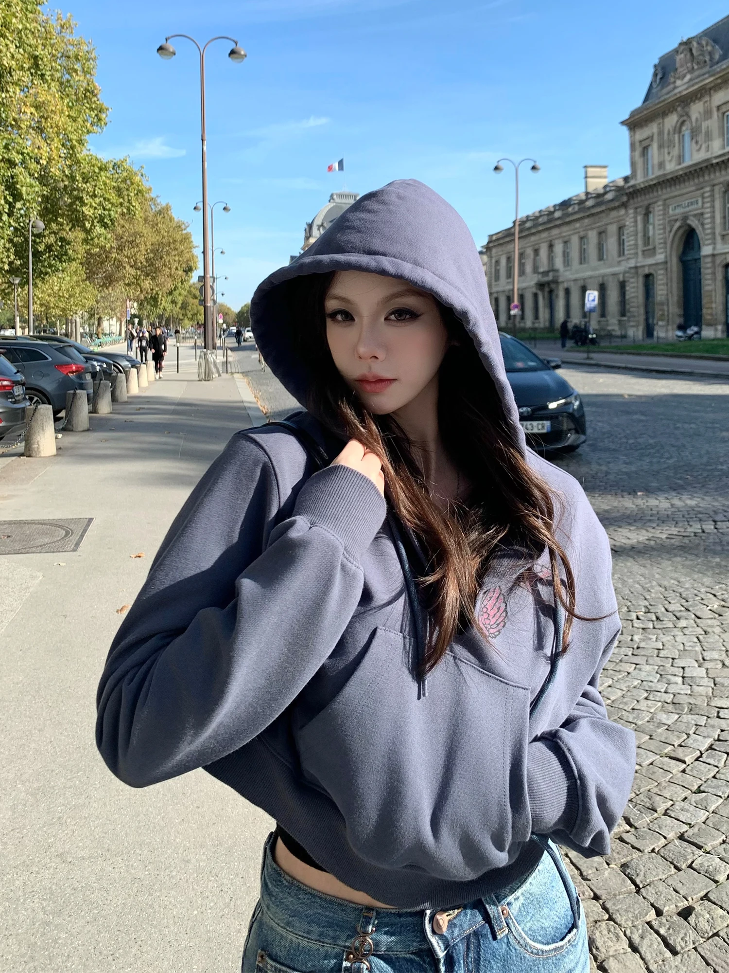 Женская толстовка свободного кроя с длинными рукавами и вышивкой Thirteen Xin Free Wing Heavy Industry Sand Wa Proc Color Colion
Женская толстовка свободного кроя с длинными рукавами и вышивкой Thirteen Xin Free Wing Heavy Industry Sand Wa Proc Color Colion