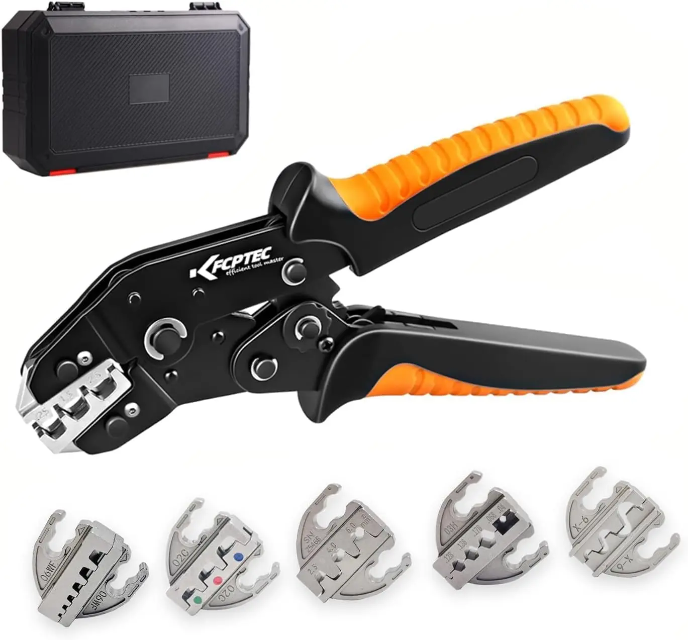 6PCS Multi-functional Wire Crimping Tool with Quick-Change Jaws for Spade, Insulated & Non-insulated Terminals, Ferrules, Solar
6PCS Multi-functional Wire Crimping Tool with Quick-Change Jaws for Spade, Insulated & Non-insulated Terminals, Ferrules, Solar