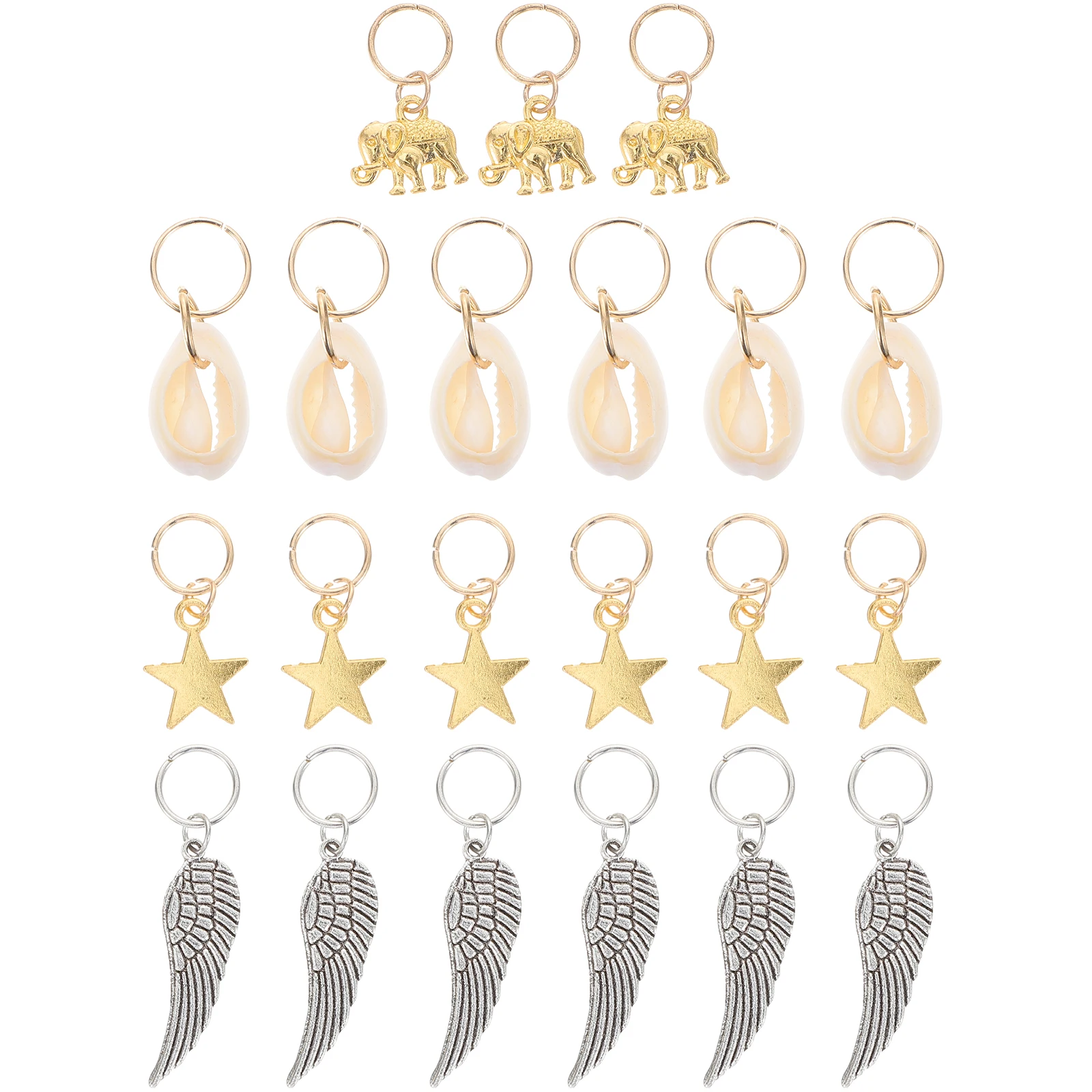 21Pcs Trendy Hair Jewelry Hair Cuffs Zinc Alloy Rings for Braids Dreadlocks Extensions
21Pcs Trendy Hair Jewelry Hair Cuffs Zinc Alloy Rings for Braids Dreadlocks Extensions