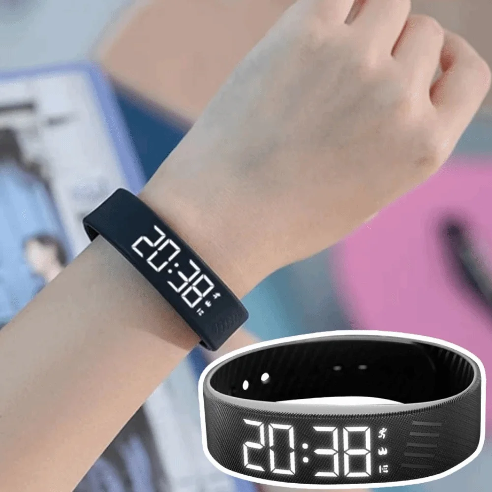 Waterproof Vibrating Alarm Wristband Adjustable Band LED Digital Display Silent Wrist Shock Bands Snooze-proof
Waterproof Vibrating Alarm Wristband Adjustable Band LED Digital Display Silent Wrist Shock Bands Snooze-proof