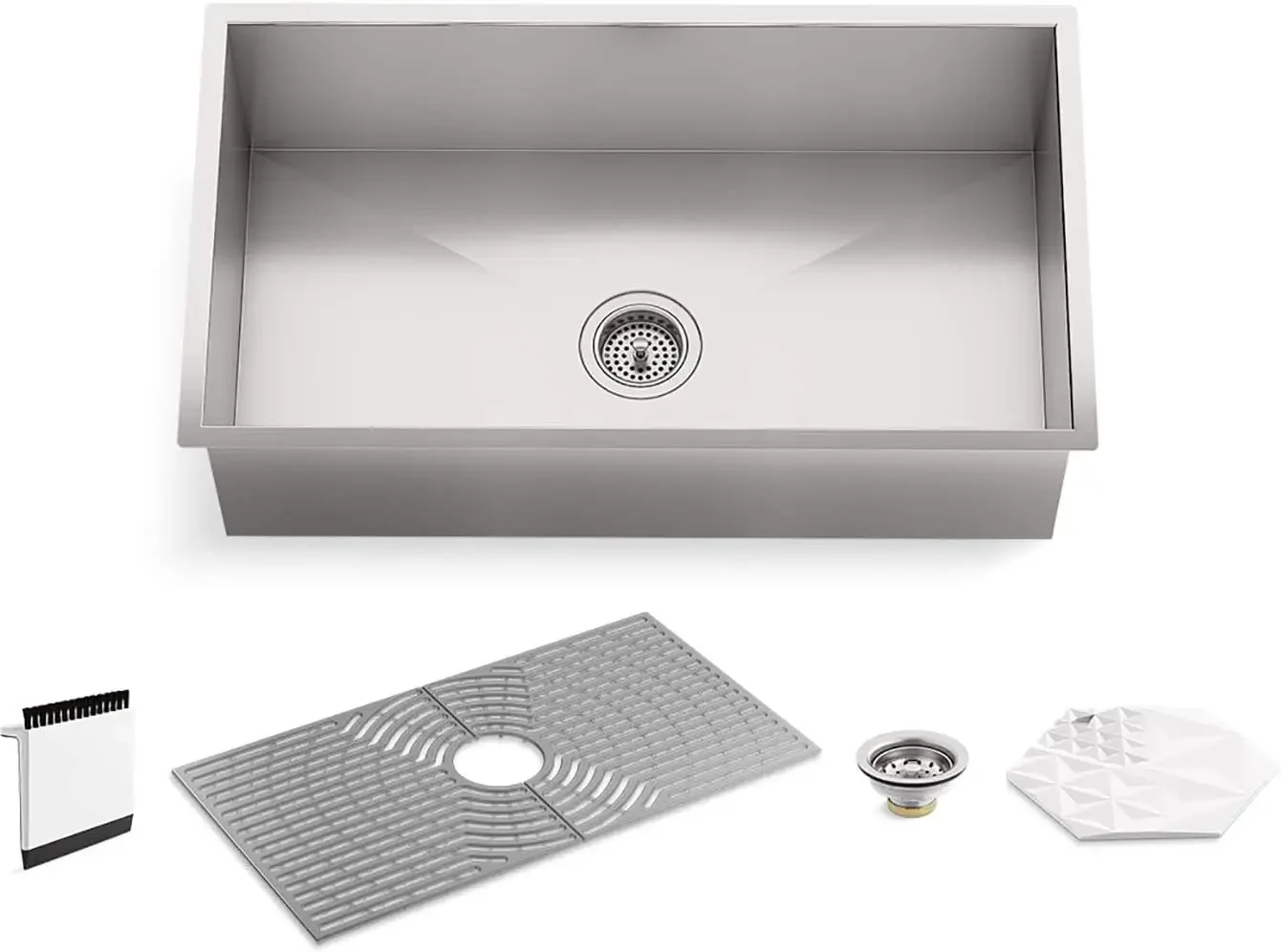 Kohler K-20022-PC-NA Стерлинговое Серебро лудингтона 32 дюйма под креплением Одиночная чаша кухонная раковина с аксессуарами, 32 дюйма, нержавеющая сталь
Kohler K-20022-PC-NA Стерлинговое Серебро лудингтона 32 дюйма под креплением Одиночная чаша кухонная раковина с аксессуарами, 32 дюйма, нержавеющая сталь