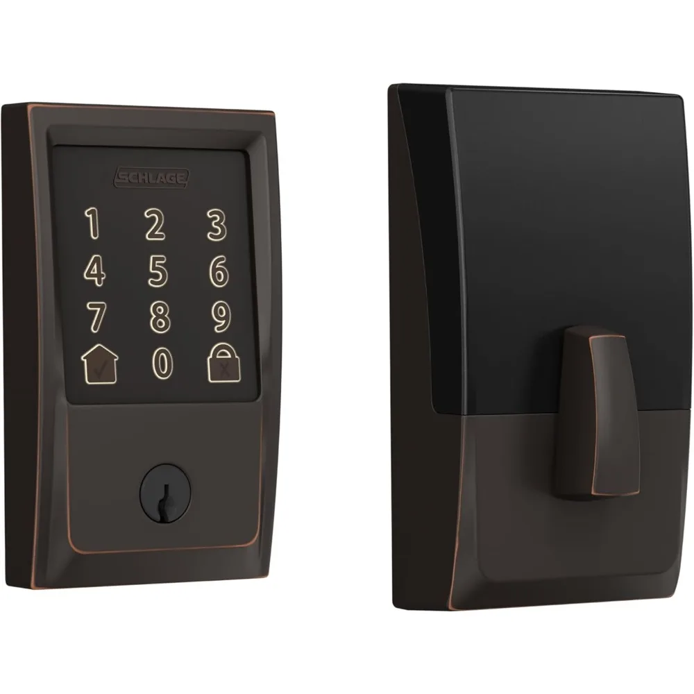 Schlage Encode Smart WiFi Deadbolt Lock для входной двери — вход без ключа с приложением или сенсорным экраном — работает с Alexa, Hey Google и
Schlage Encode Smart WiFi Deadbolt Lock для входной двери — вход без ключа с приложением или сенсорным экраном — работает с Alexa, Hey Google и