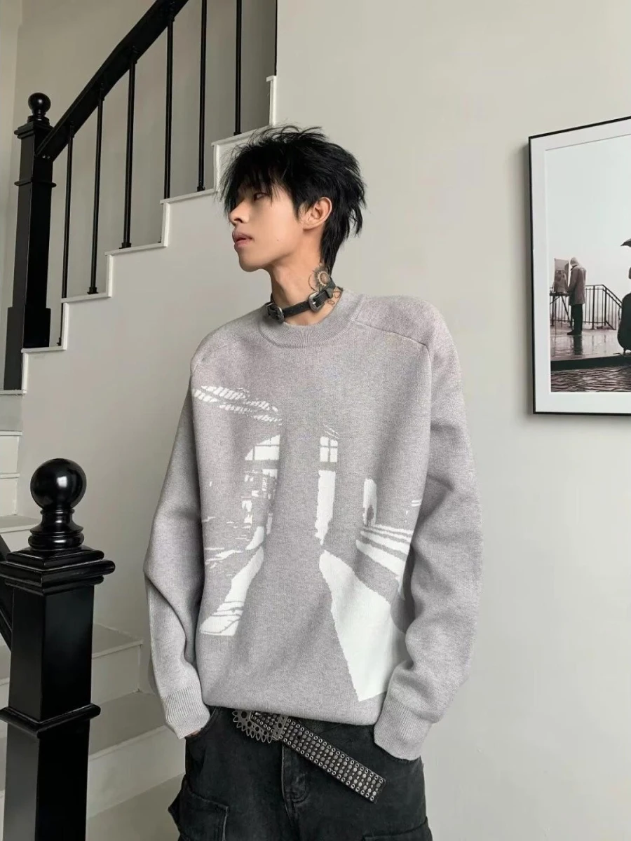 Свободный повседневный вязаный свитер для мужчин, зимний, удобный, универсальный, модный, из полиэфирного волокна, с длинными рукавами
Свободный повседневный вязаный свитер для мужчин, зимний, удобный, универсальный, модный, из полиэфирного волокна, с длинными рукавами