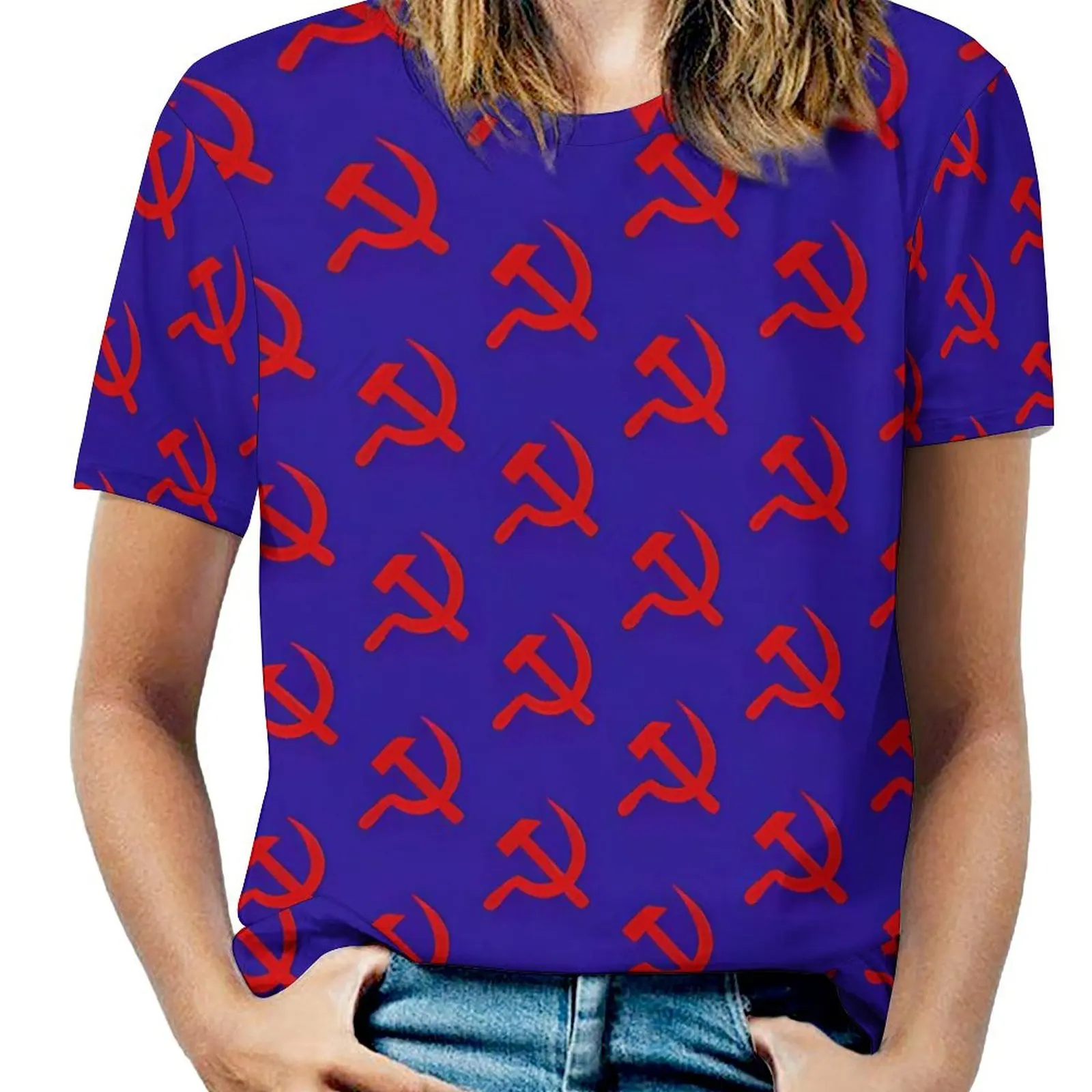 Women T-Shirt CCCT Blue Communist O Neck T-Shirts Short Sleeve Hip Hop Design Tops Street Fashion Top Tees Big Size
Women T-Shirt CCCT Blue Communist O Neck T-Shirts Short Sleeve Hip Hop Design Tops Street Fashion Top Tees Big Size