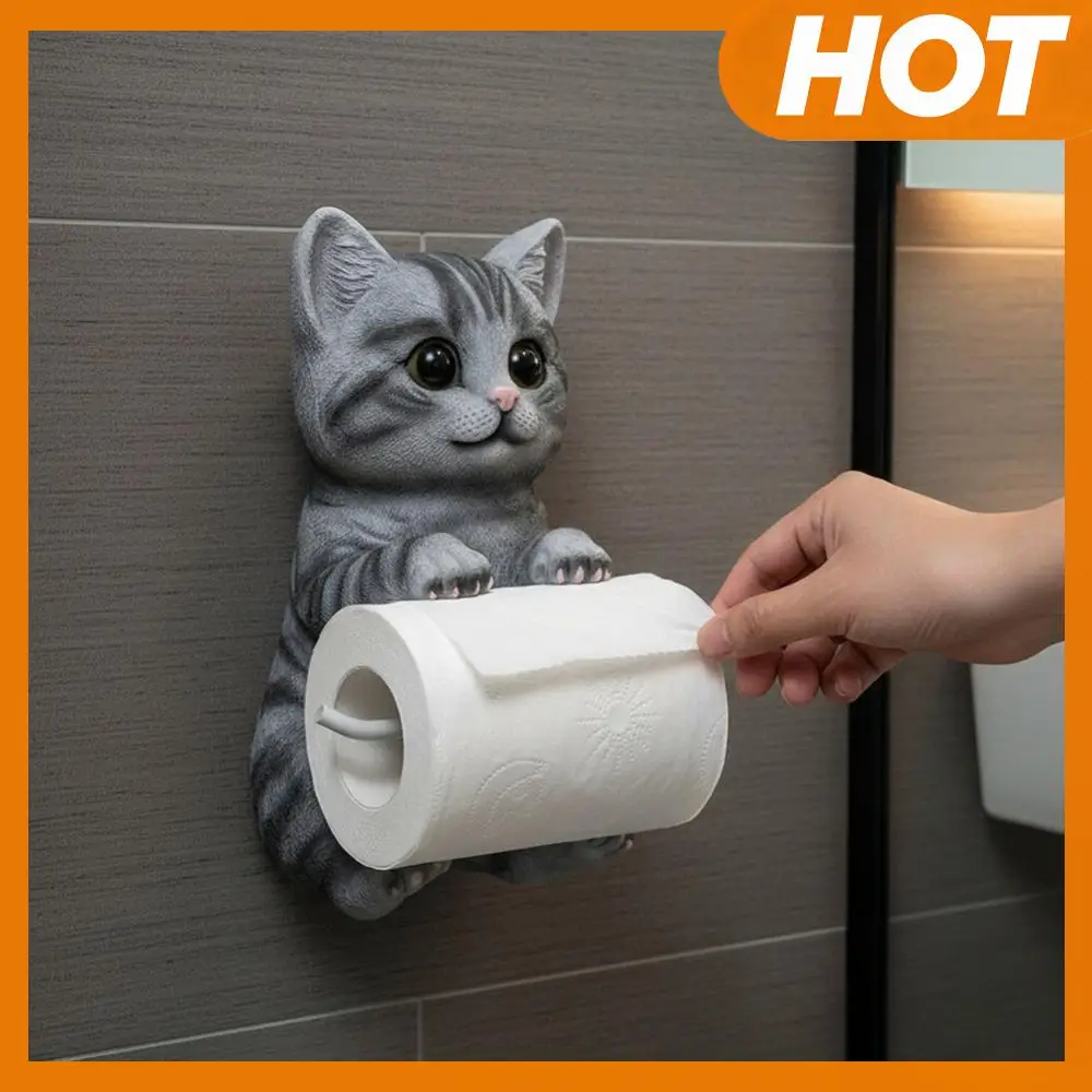 Wall Mount Toilet Paper Roll Holder Cat Shape Paper Stand Kitchen Bathroom (A)
Wall Mount Toilet Paper Roll Holder Cat Shape Paper Stand Kitchen Bathroom (A)