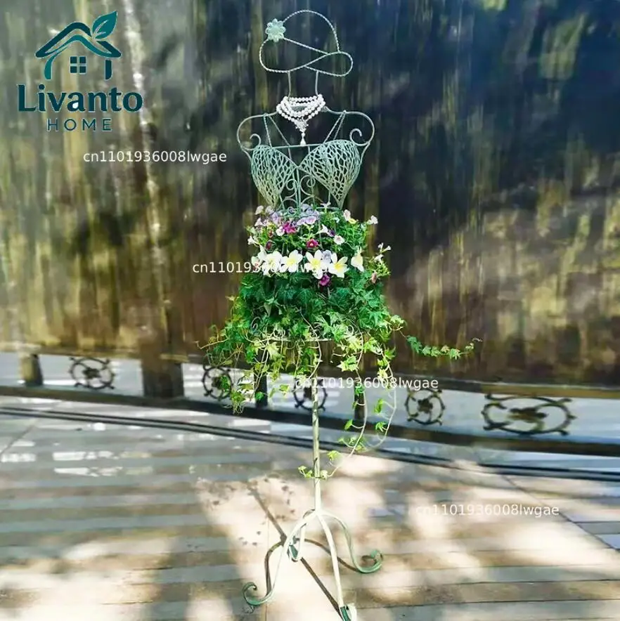 Decorative Metal Garden Dress Form Plant Stand,Wire Mannequin Floral Display,Topiary Frame with Scrollwork Base for Climb Vine
Decorative Metal Garden Dress Form Plant Stand,Wire Mannequin Floral Display,Topiary Frame with Scrollwork Base for Climb Vine