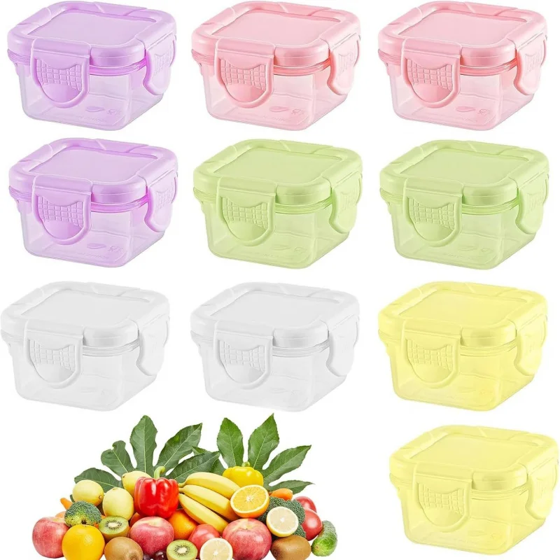 【10 Pcs 60ML Mini Containers】Food Storage Boxes with Lids, Small Snack Organizer for Candy, Spices, Pill - Leakproof
【10 Pcs 60ML Mini Containers】Food Storage Boxes with Lids, Small Snack Organizer for Candy, Spices, Pill - Leakproof