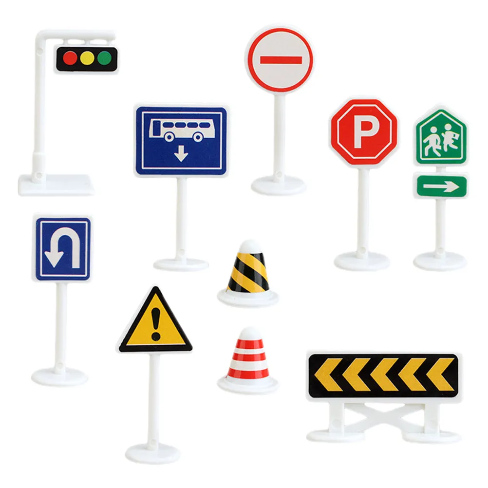 10Pcs Lightweight Traffic Educational Blocks Bright Colorful Road Sign Models for Children Cognitive Development Simulation
10Pcs Lightweight Traffic Educational Blocks Bright Colorful Road Sign Models for Children Cognitive Development Simulation