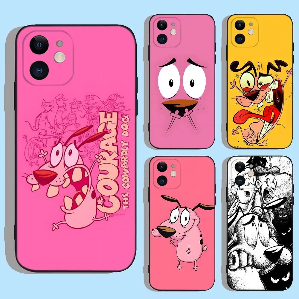 Dog C-Courage The C-Cowardly Phone Case For iPhone 16e,16,15,14,13,12,11,XS,XR,X,8,7,Pro,Max,Plus,mini Silicone Black Cover 
Dog C-Courage The C-Cowardly Phone Case For iPhone 16e,16,15,14,13,12,11,XS,XR,X,8,7,Pro,Max,Plus,mini Silicone Black Cover