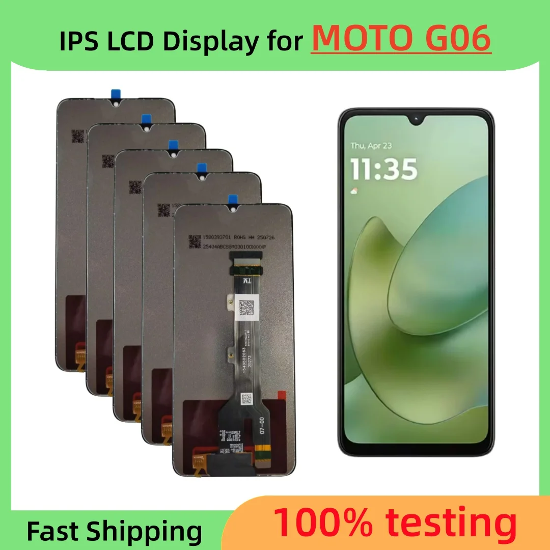 New IPS LCD display For Moto G06(XT2535-1,XT2535-2) LCD Display Touch Screen Digitizer Assembly replacement parts
New IPS LCD display For Moto G06(XT2535-1,XT2535-2) LCD Display Touch Screen Digitizer Assembly replacement parts