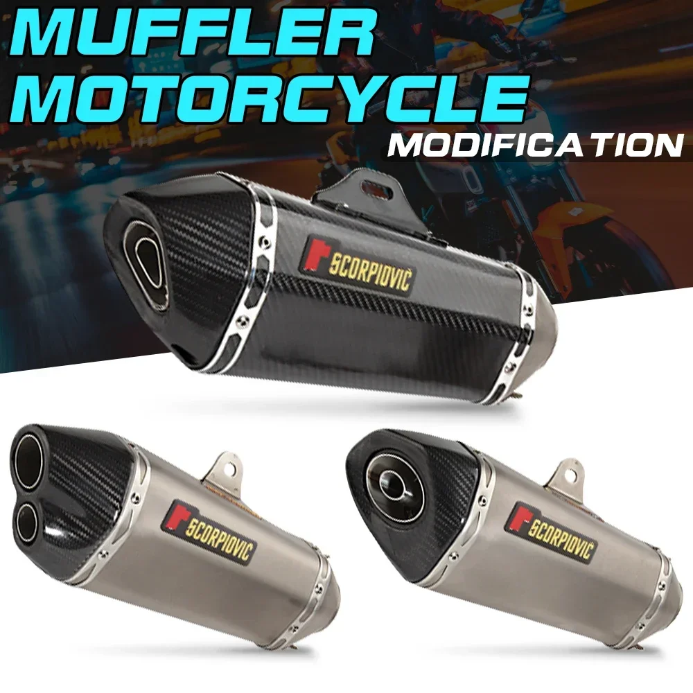 Universal 51MM motorcycle carbon fiber exhaust pipe silencer double hole exhaust pipe stainless steel high quality
Universal 51MM motorcycle carbon fiber exhaust pipe silencer double hole exhaust pipe stainless steel high quality