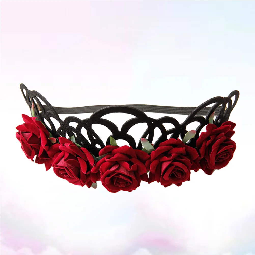 Floral Crown Headband 5 Artificial Roses Elastic Size Garland Decor Bridal Wedding Wreath Photo Prop Hair Accessory
Floral Crown Headband 5 Artificial Roses Elastic Size Garland Decor Bridal Wedding Wreath Photo Prop Hair Accessory