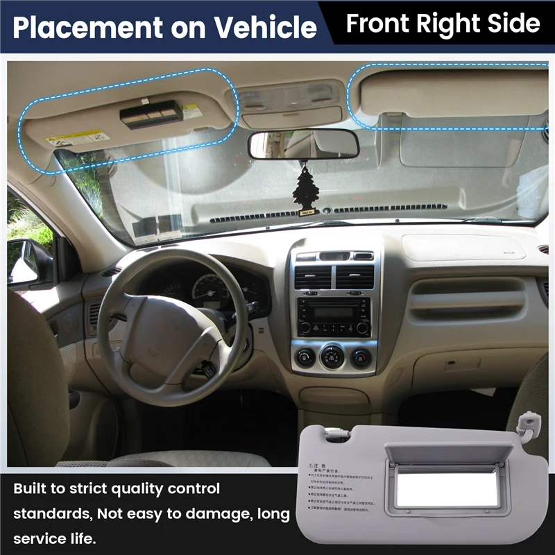 NEW-For Kia Sportage 2005-2010 Interior Sun Visor Sunshade Sun Shield 85202-03000LX 85201-03000LX Car Accessory
NEW-For Kia Sportage 2005-2010 Interior Sun Visor Sunshade Sun Shield 85202-03000LX 85201-03000LX Car Accessory
