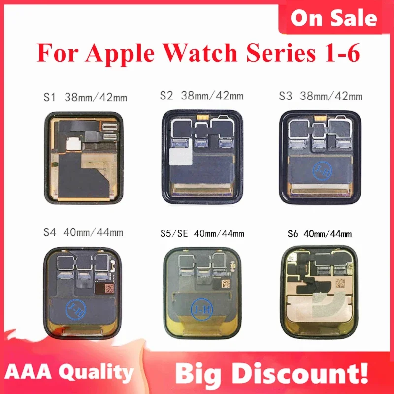 For iWatch Series S1 S2 S3 S4 S5 S6 LCD Display Touch Screen Digitizer Replacement For Apple Watch LCD 38MM 40MM 45MM
For iWatch Series S1 S2 S3 S4 S5 S6 LCD Display Touch Screen Digitizer Replacement For Apple Watch LCD 38MM 40MM 45MM