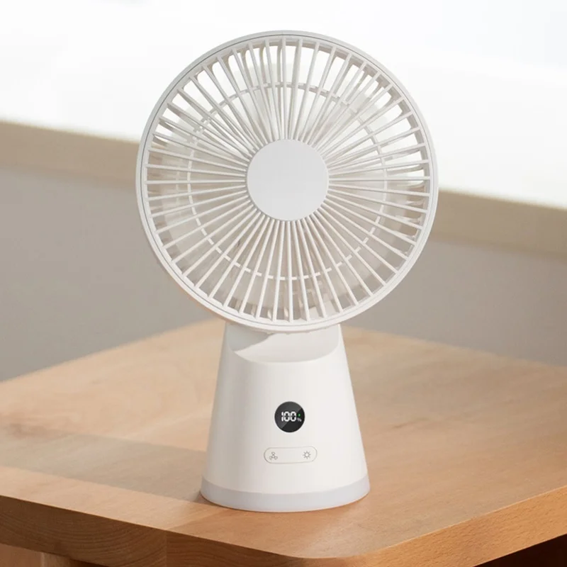 Настольный вентилятор Портативный 5-скоростной дисплей мощности Тихий USB перезаряжаемый настольный вентилятор с ночником для офиса, дома, спальни
Настольный вентилятор Портативный 5-скоростной дисплей мощности Тихий USB перезаряжаемый настольный вентилятор с ночником для офиса, дома, спальни