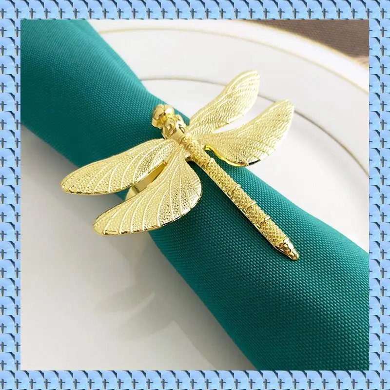 NOCM 24PCS Dragonfly Napkin Ring Gold DIY Hotel Wedding Banquet Table Display Metal Napkin Buckle Christmas Decoration
NOCM 24PCS Dragonfly Napkin Ring Gold DIY Hotel Wedding Banquet Table Display Metal Napkin Buckle Christmas Decoration