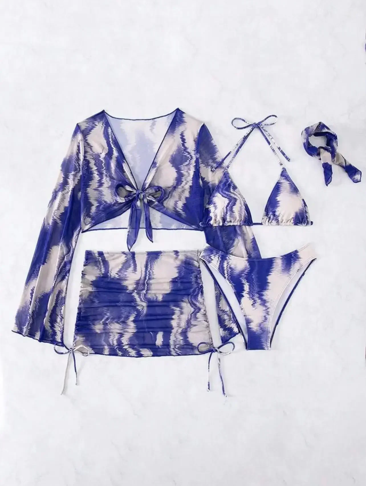 2024 5 Pieces Bikini Set Women Swimsuit Sexy High Waist Bathing Suit Female Print Cover Up Swimwear Beachwear Skirt With Scarf
2024 5 Pieces Bikini Set Women Swimsuit Sexy High Waist Bathing Suit Female Print Cover Up Swimwear Beachwear Skirt With Scarf