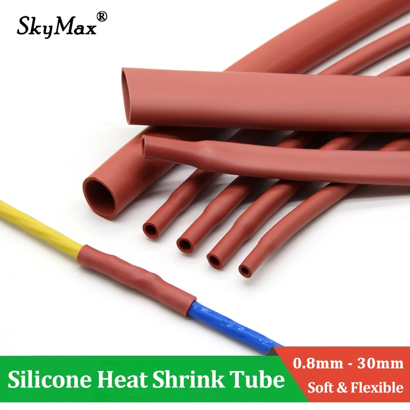 Red Cable Sleeve 1.7:1 Shrinkage Rate 0.8 ~ 30mm Heat-resistant Super Soft Silicone Insulated Heat Shrink Tube Line Wire Protect
Red Cable Sleeve 1.7:1 Shrinkage Rate 0.8 ~ 30mm Heat-resistant Super Soft Silicone Insulated Heat Shrink Tube Line Wire Protect