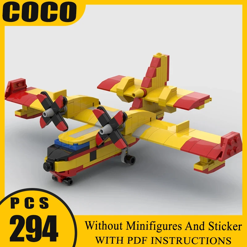 New Moc Building Blocks CANADAIR CL-415 "Super Scooper" Technology Modular Bricks Model Gifts Christmas Toys DIY Sets Assembly!
New Moc Building Blocks CANADAIR CL-415 "Super Scooper" Technology Modular Bricks Model Gifts Christmas Toys DIY Sets Assembly!